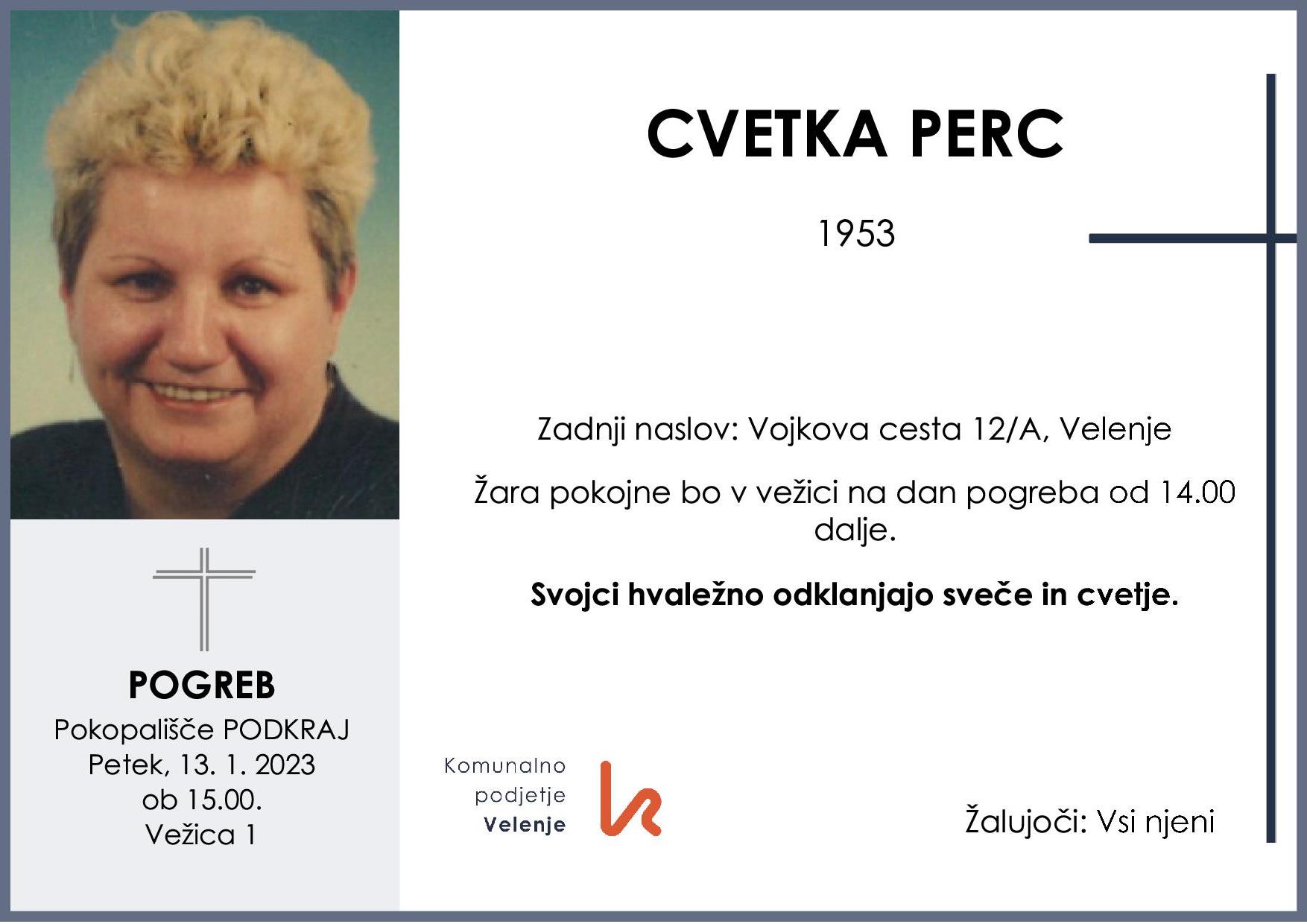 PERC CVETKA 19531