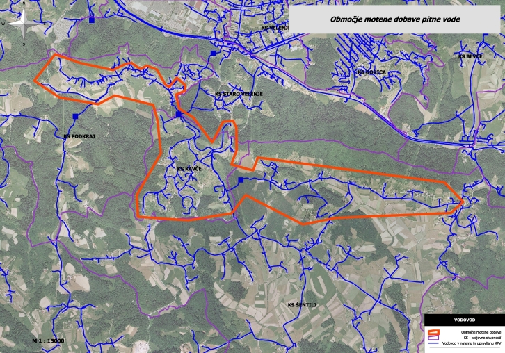 Obmocje motene dobave KS Kavce Sentilj Podkraj