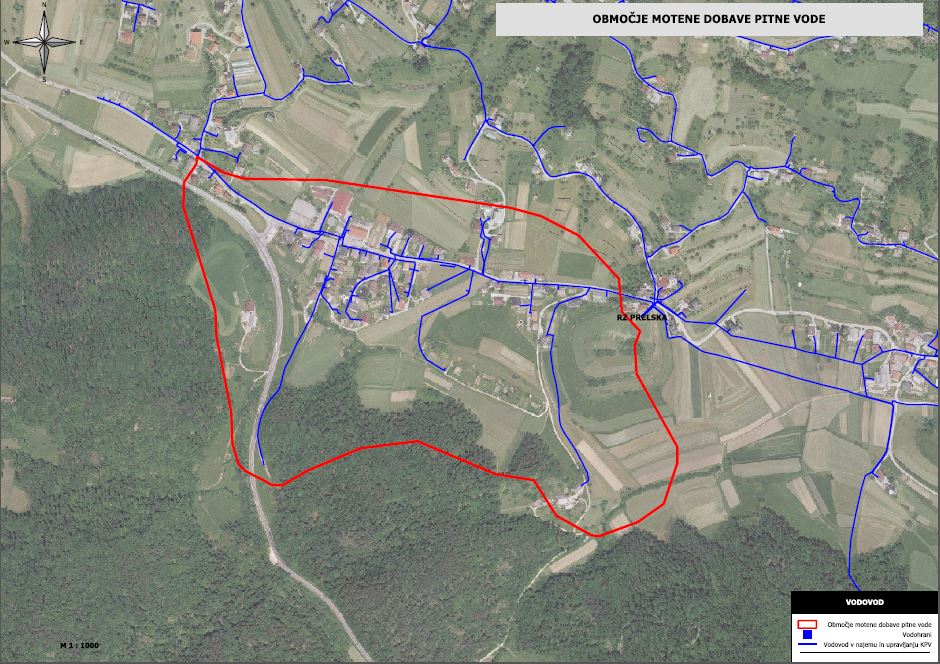 Obmocje prekinjene dobave vode VG 5.7.2017