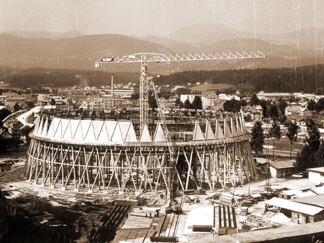 1970 Gradnja hladilnega stolpa v Termoelektrarni Šoštanj