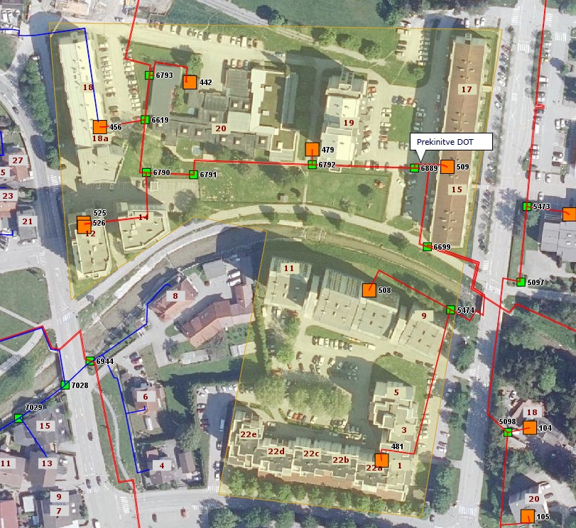 Prekinjena dobava toplotne energije Jenkova Cesta talcev