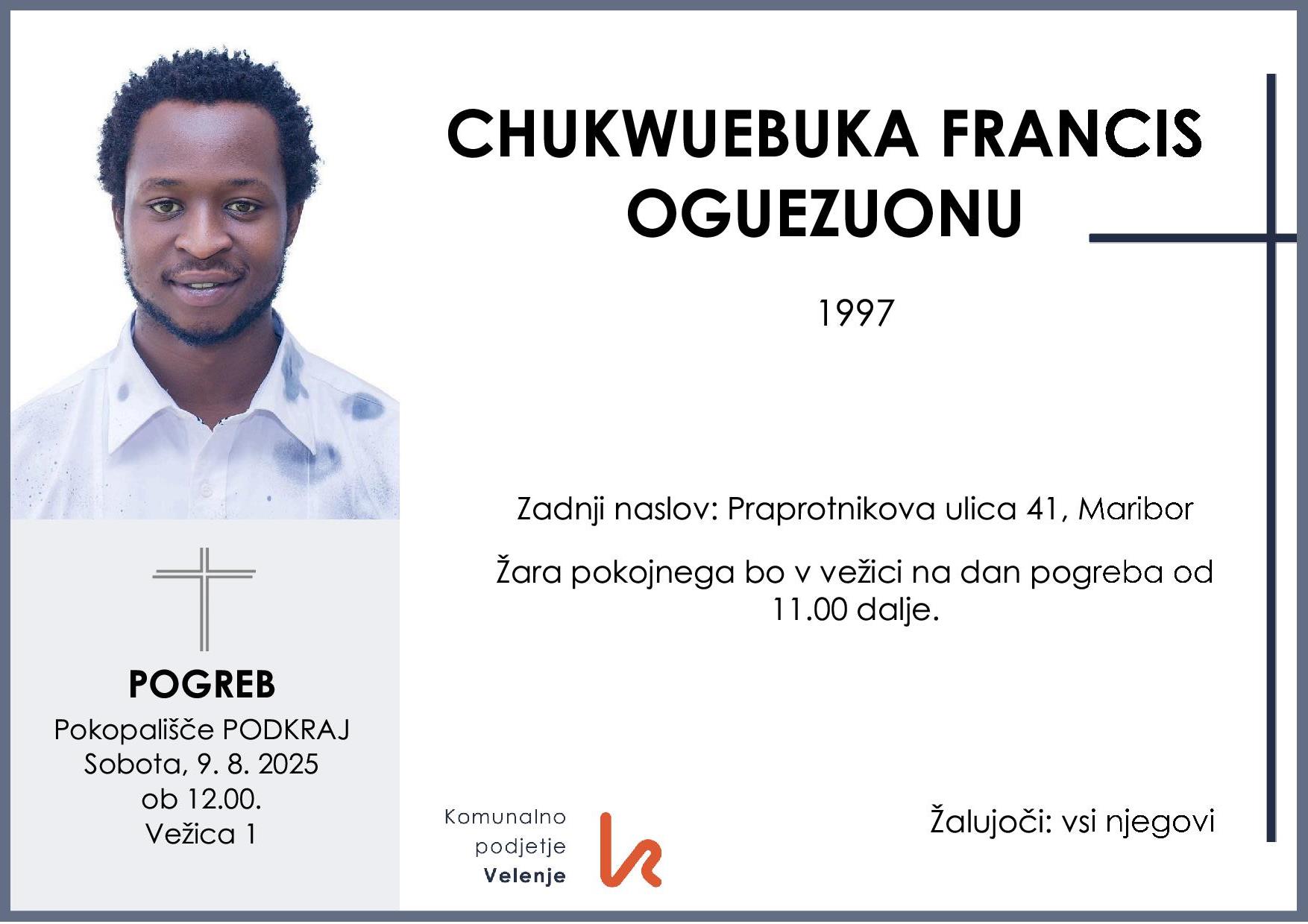 Chukwuebuka Francis Oguezuonu 1997 1