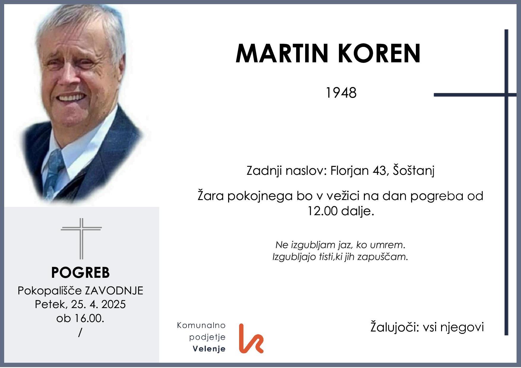 Koren Martin 1948 1