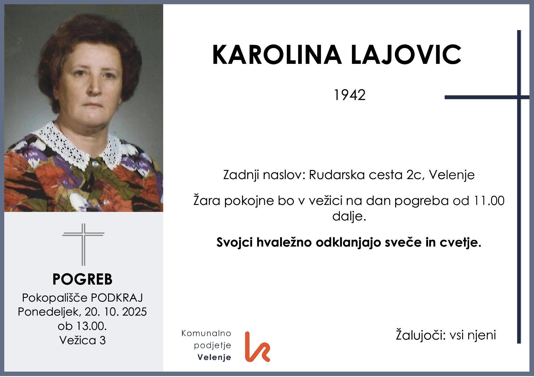 Lajovic Karolina 1942 1