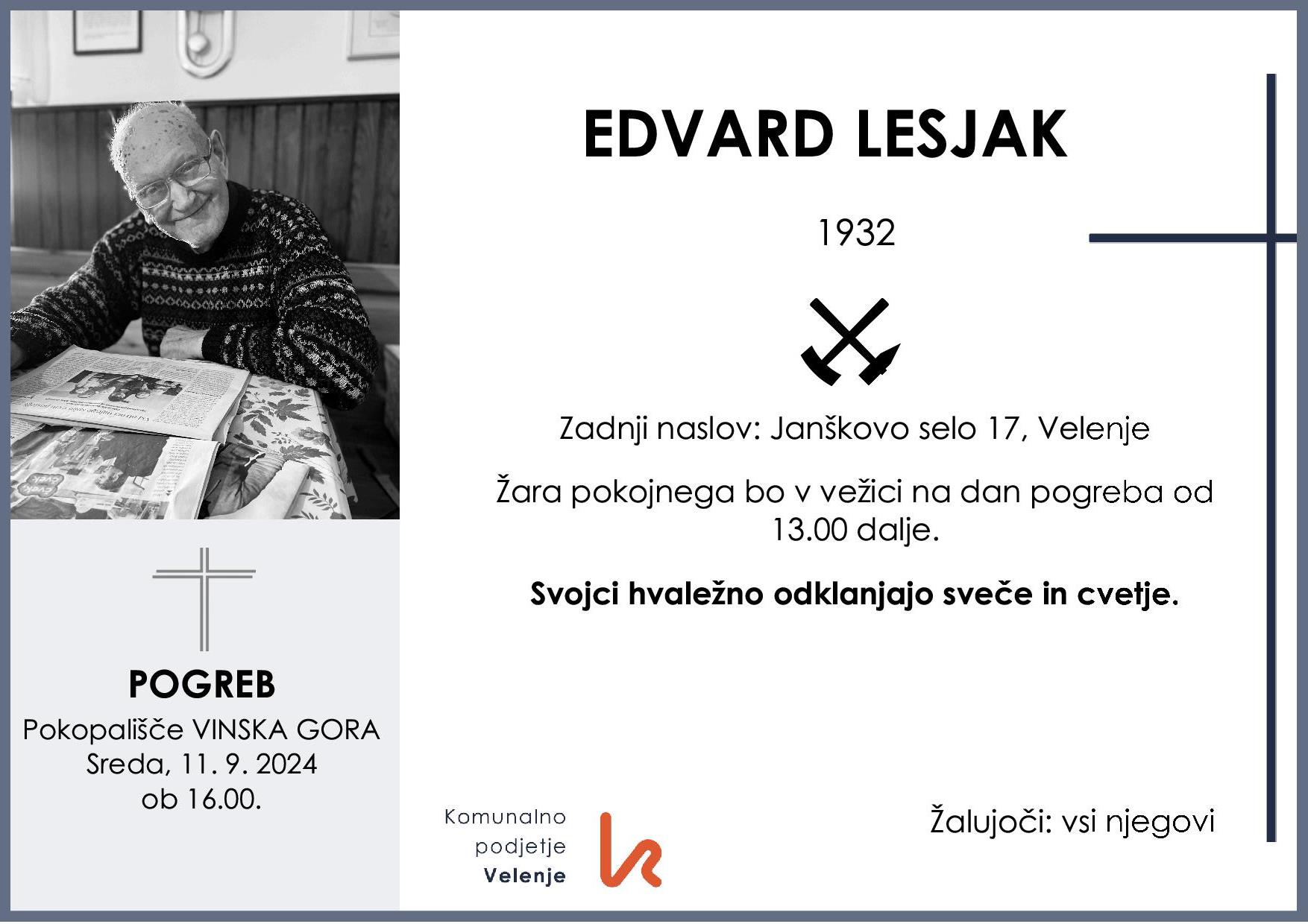 Lesjak Edvard 1932 1