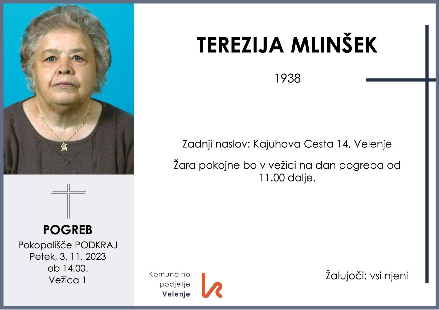 Mlinšek Terezija 1938 1