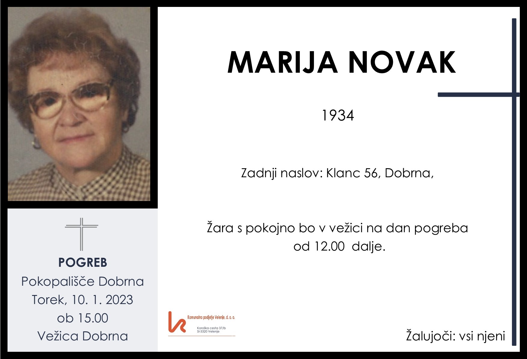 Novak Marija 1934 Dobrna