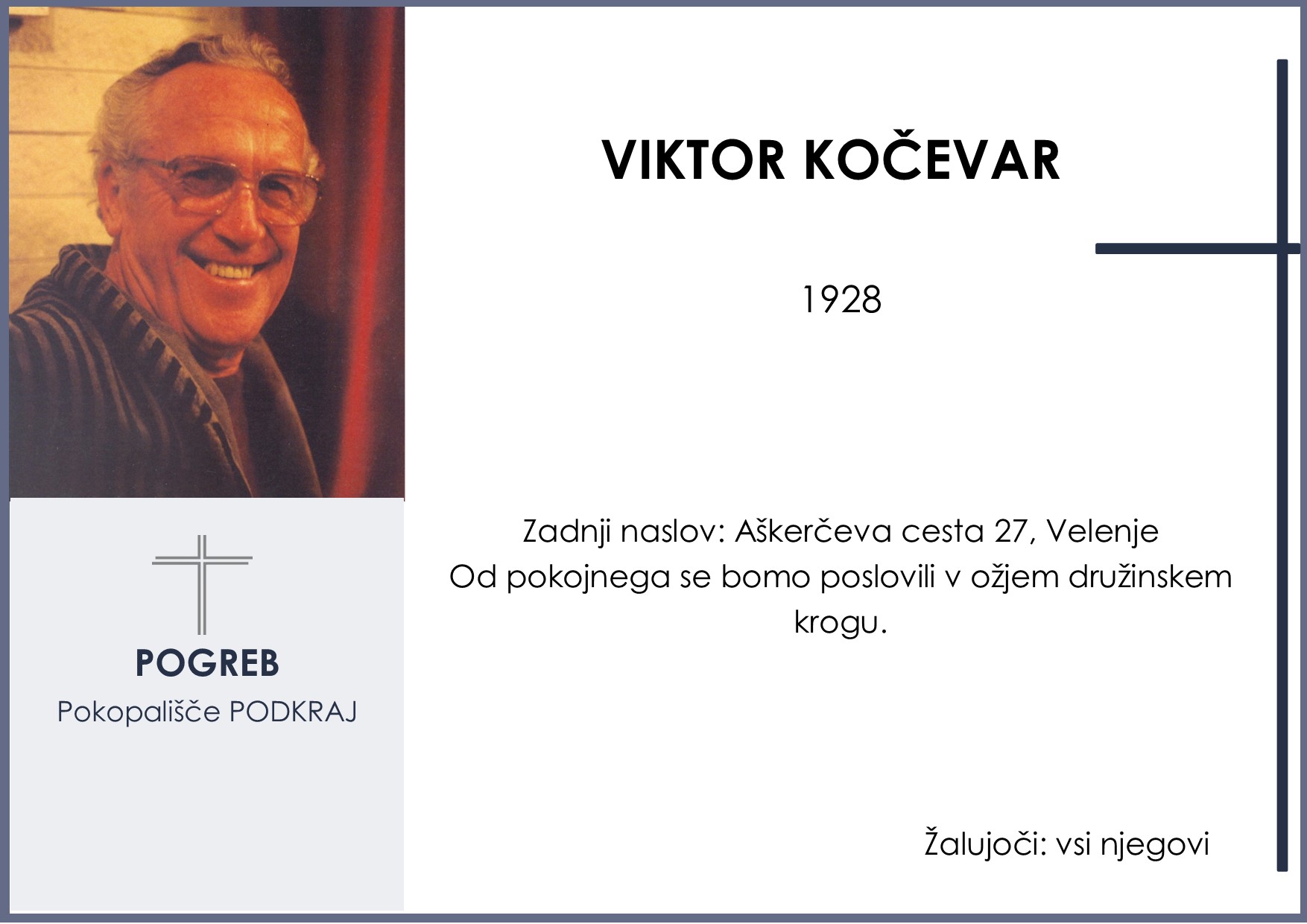 OsmrtnicaKočevarViktor1928