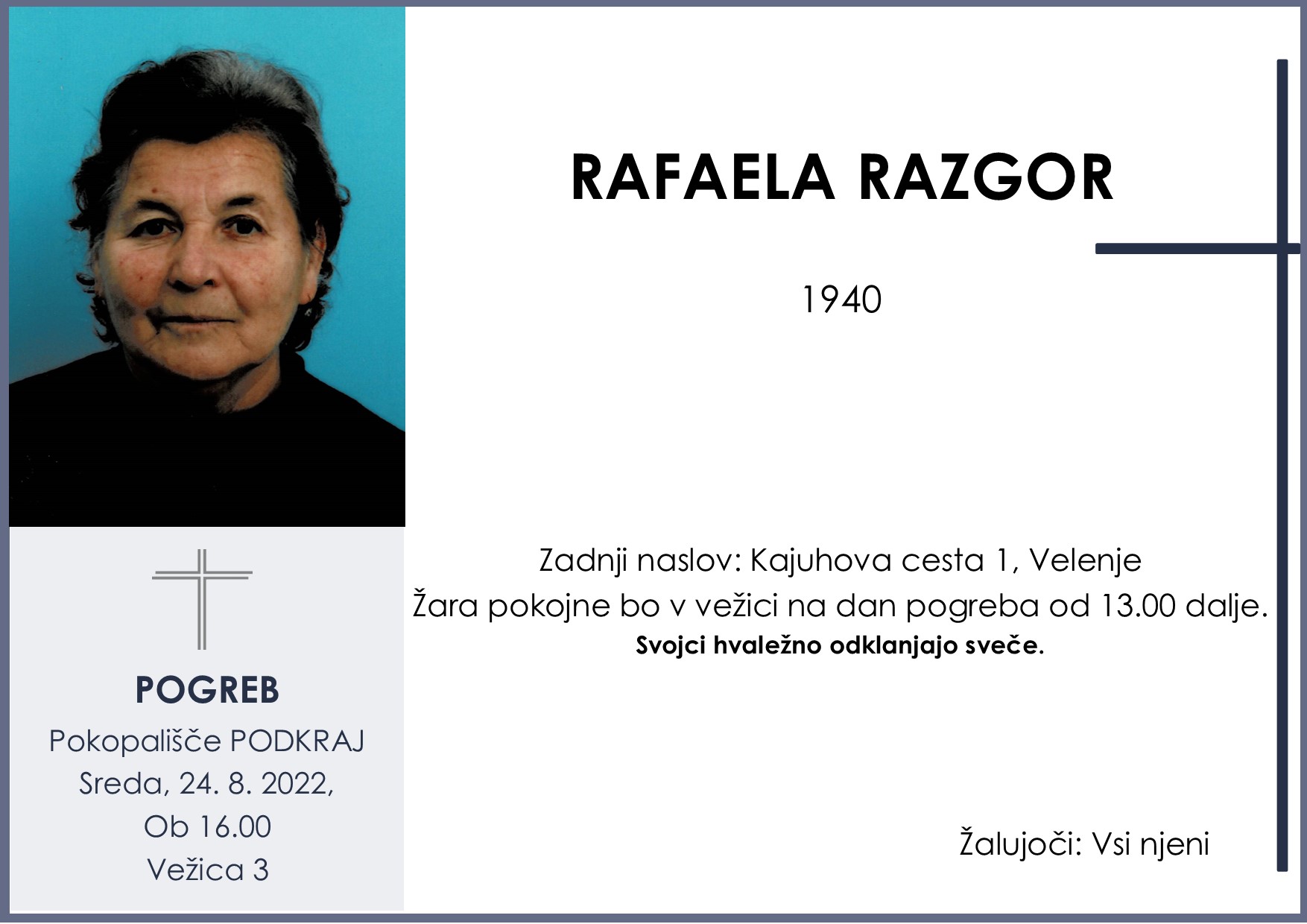 OsmrtnicaRazgorRafaela1940