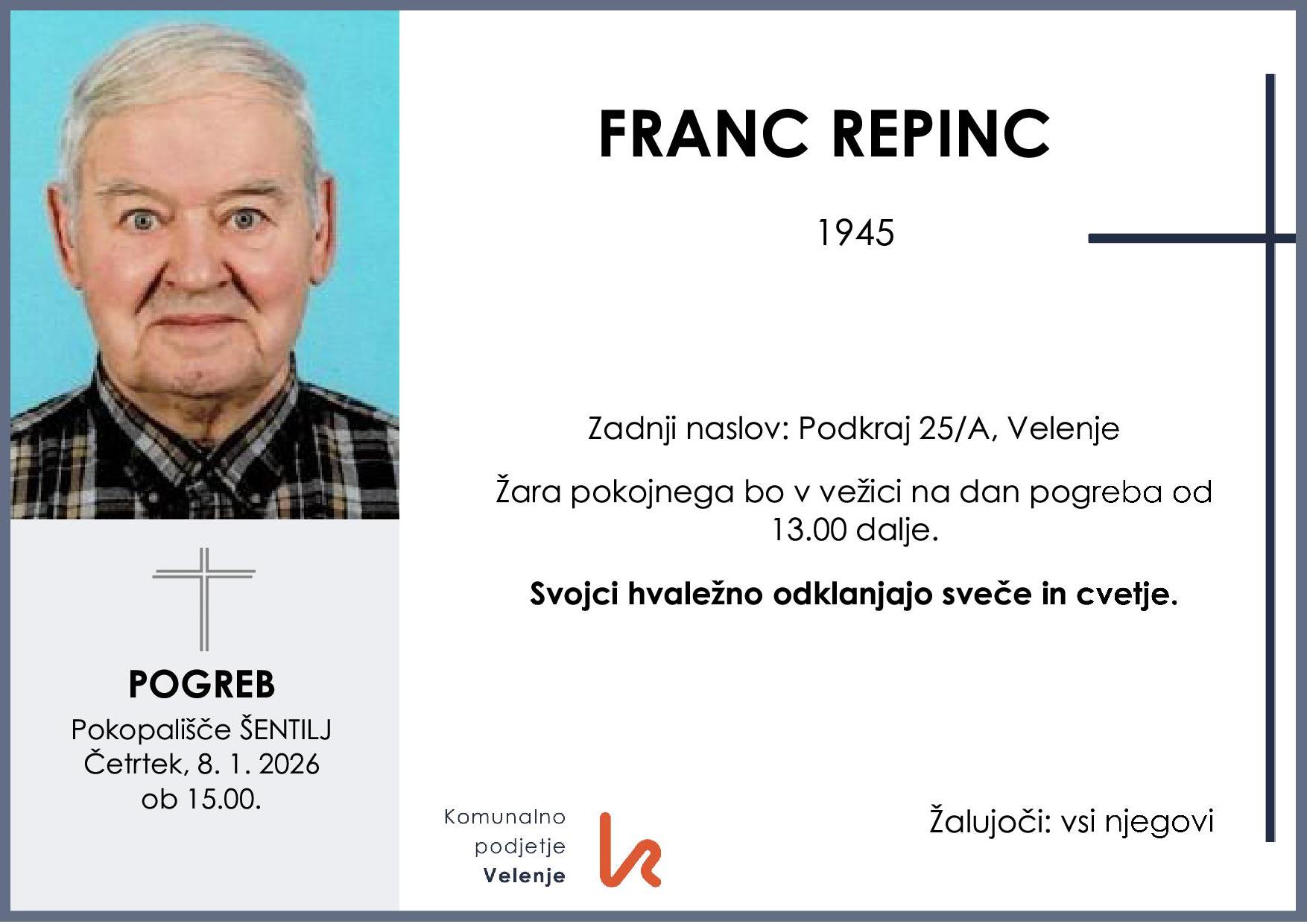 OsmrtnicaRepincFranc1945