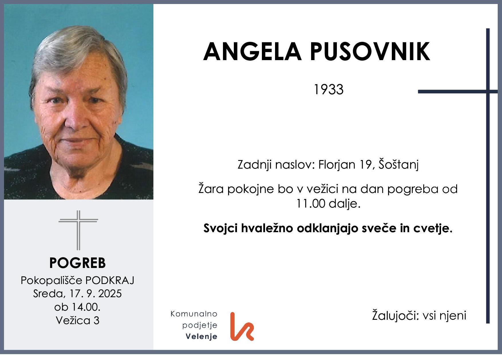 Pusovnik Angela 1933 1