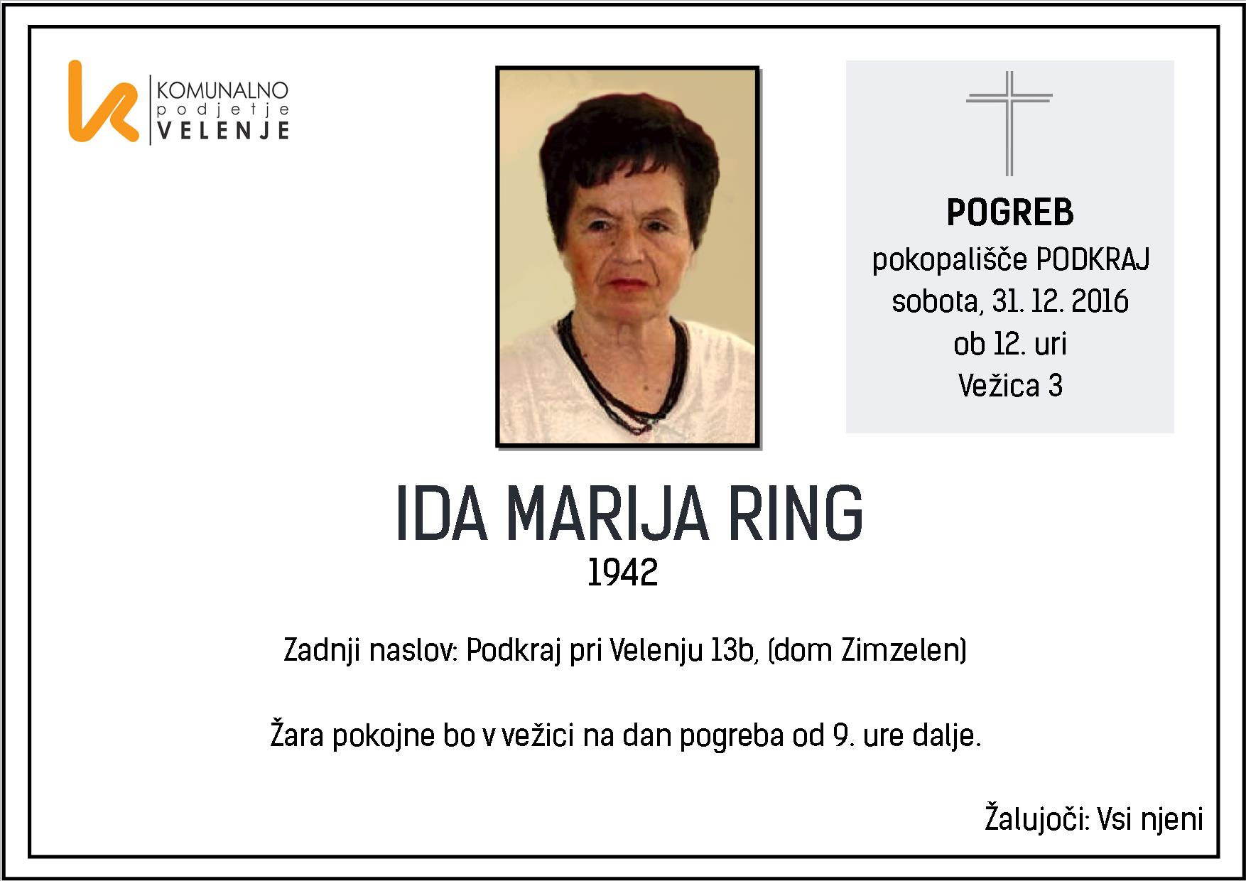 Ring Ida Marija