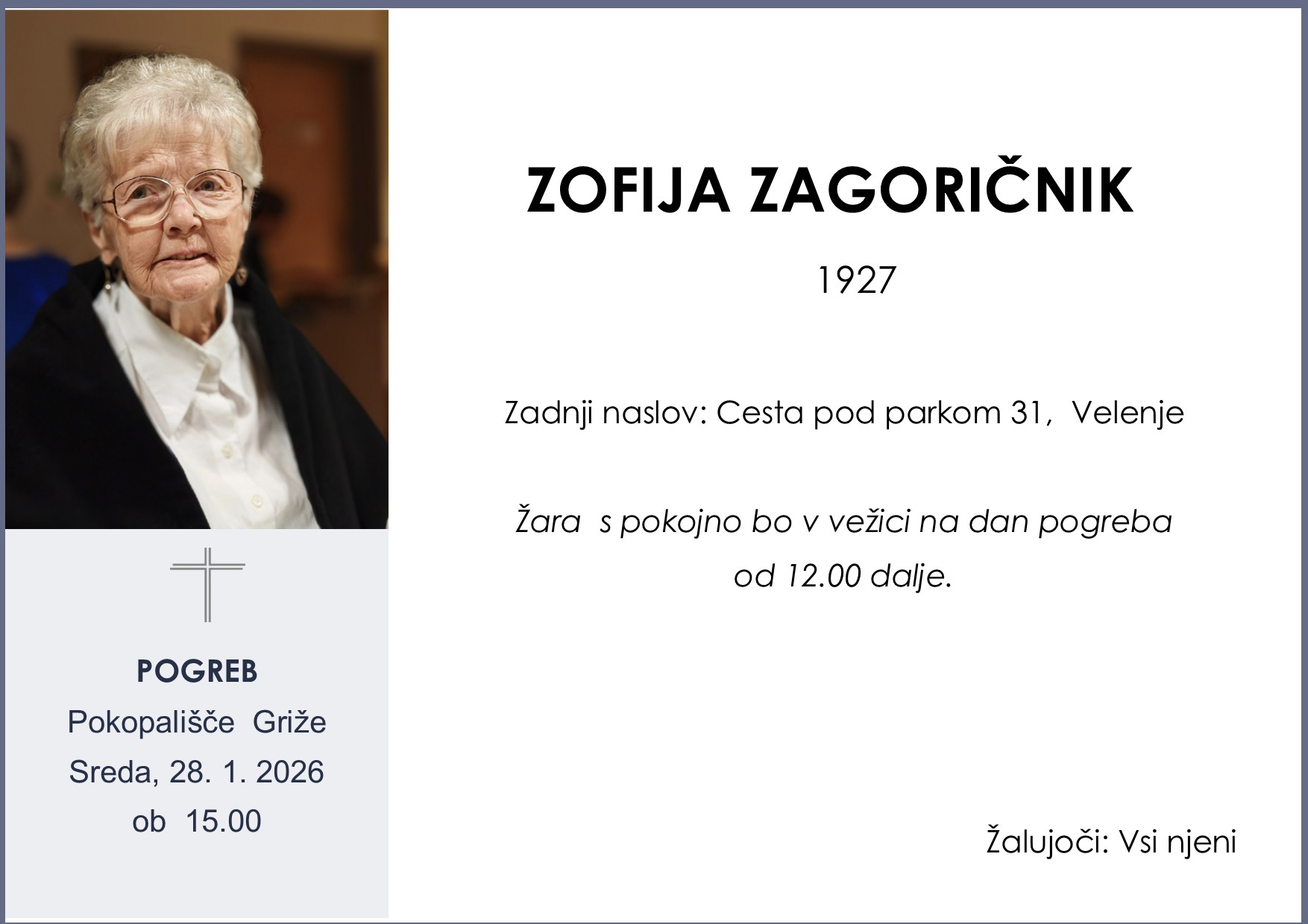 Zagoričnik Zofija 1927