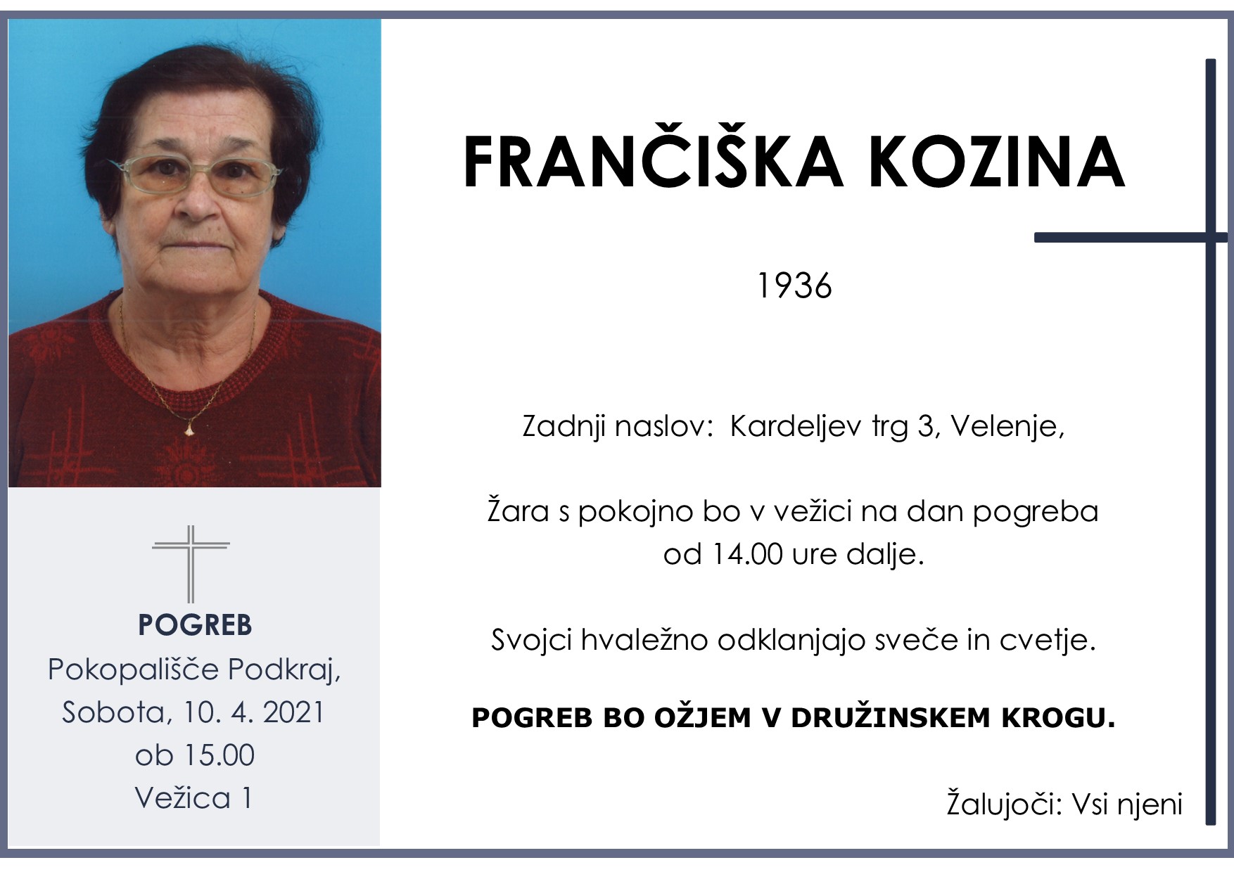 kozina frančiška 1936