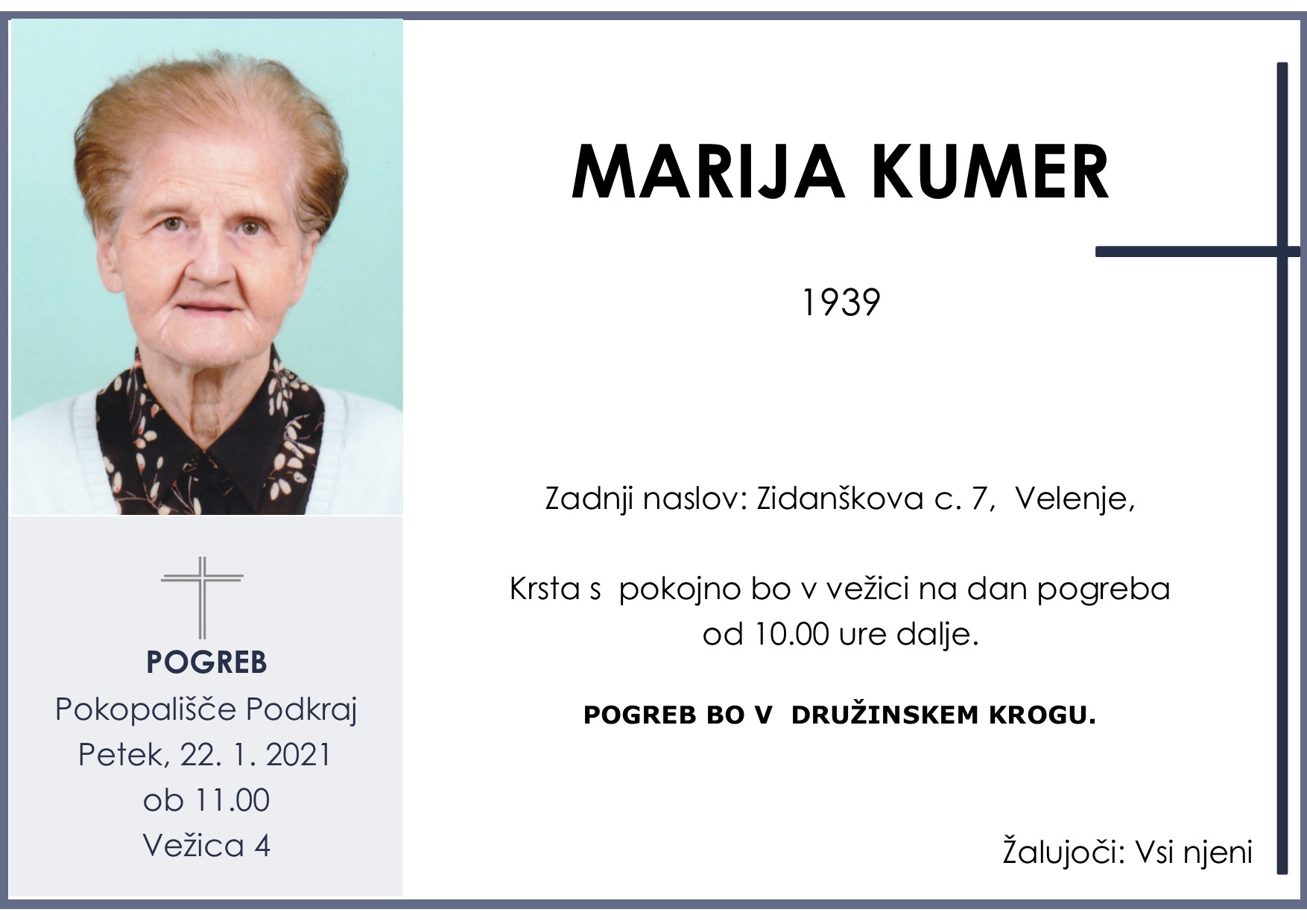 kumer marija 1939